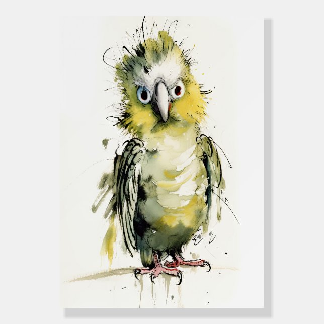 Loose Parrot Foam Board (Front)