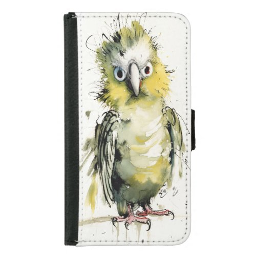 Loose Parrot Samsung Galaxy S5 Wallet Case