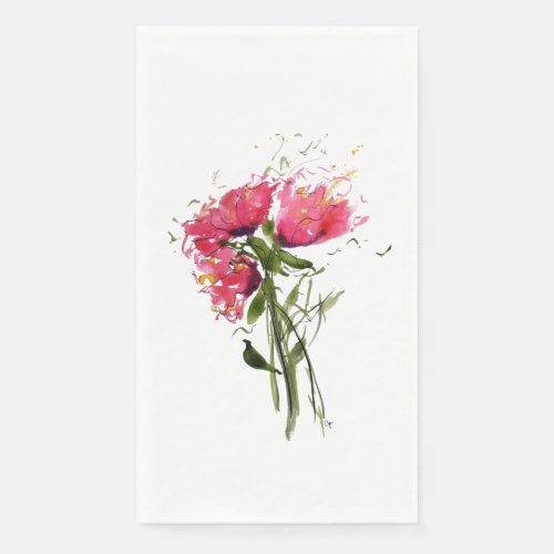 Loose Poppies Paper Guest Towel