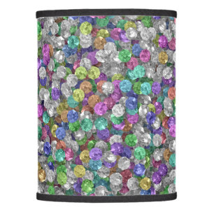 Loose Rainbow Gemstones Lamp Shade