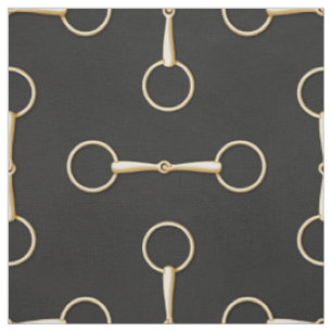 Loose Ring Snaffle Bit Equestrian (large scale) Fabric