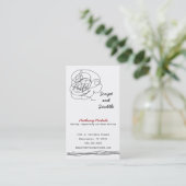 Loose Scribble Art Business Card (Standing Front)