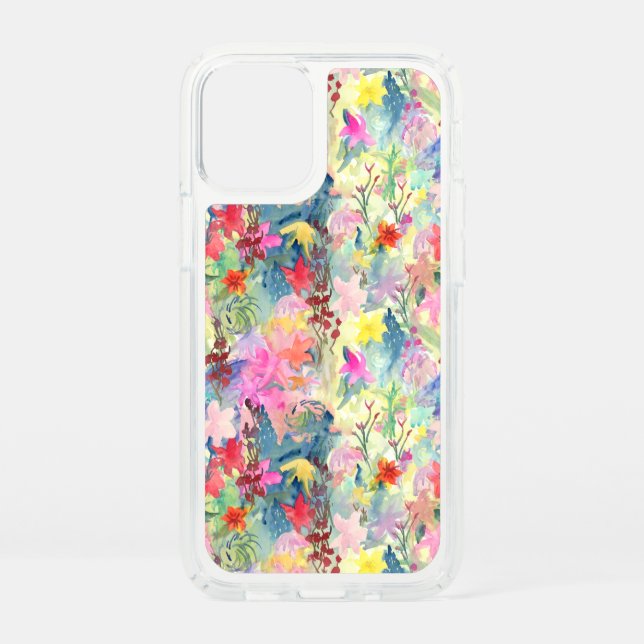 Loose Tropical Fantasy Florals Speck iPhone 12 Mini Case (Front)