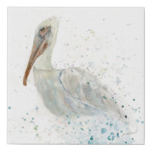 Loose Watercolor Pelican