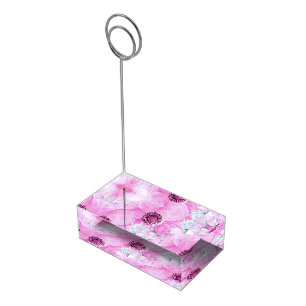 Loose watercolor pink anemone table number stands