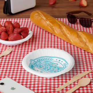 Loosid Soberversary Blue Paper Plate Bowls