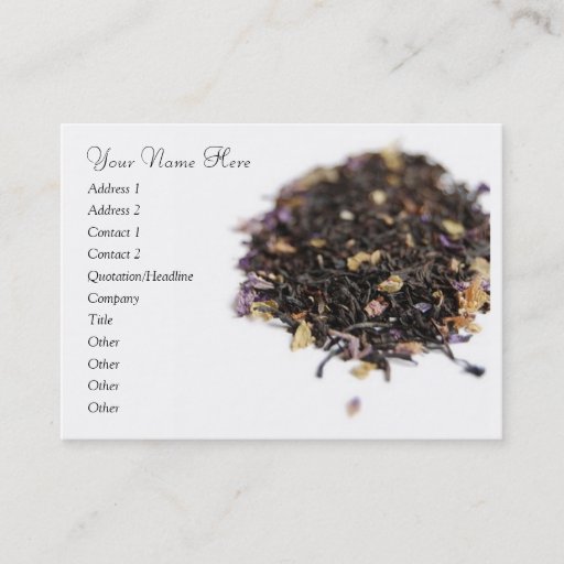 Customizable Loosleaf Tea Business Card