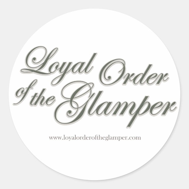 LOOTG CLASSIC ROUND STICKER (Front)