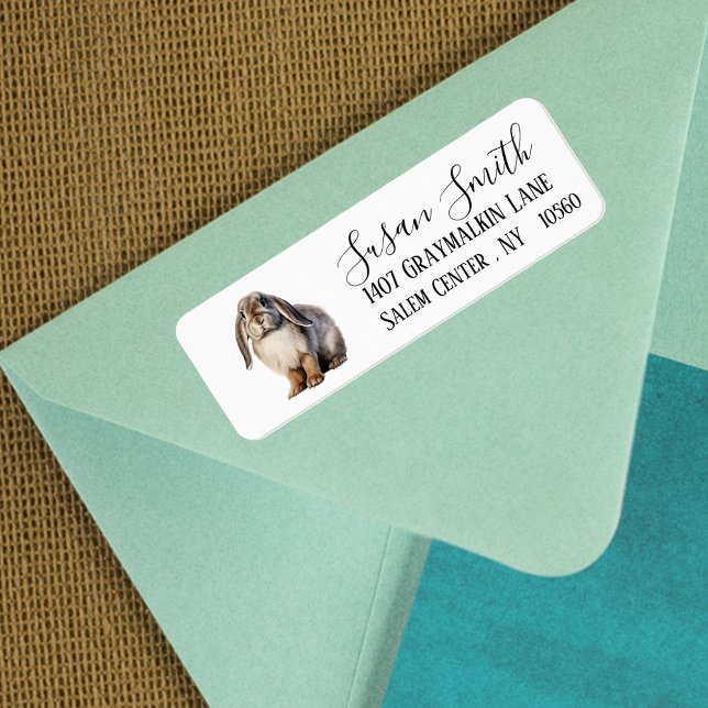 Lop Bunny Script  Address Label (Creator Uploaded)