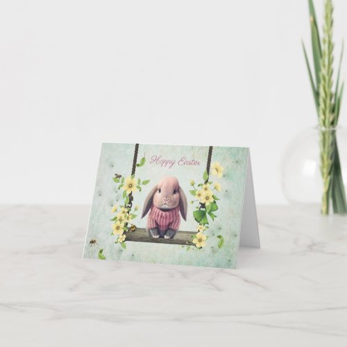 Lop Ear Easter Bunny Card