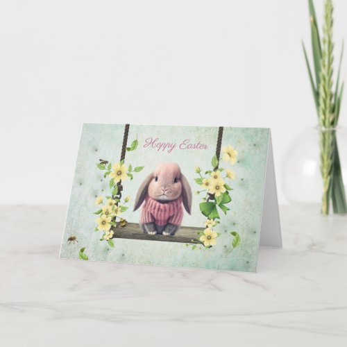 Lop Ear Easter Bunny Card