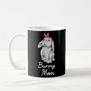 Lop Eared Bunny Rabbit Mom Drawing Coffee Mug