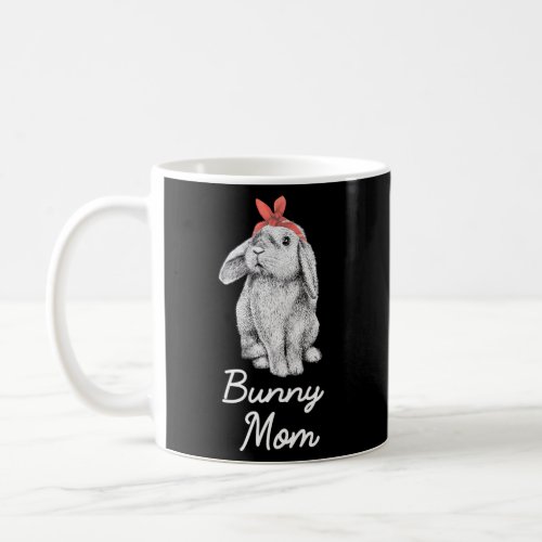 Lop Eared Bunny Rabbit Mom Drawing Coffee Mug