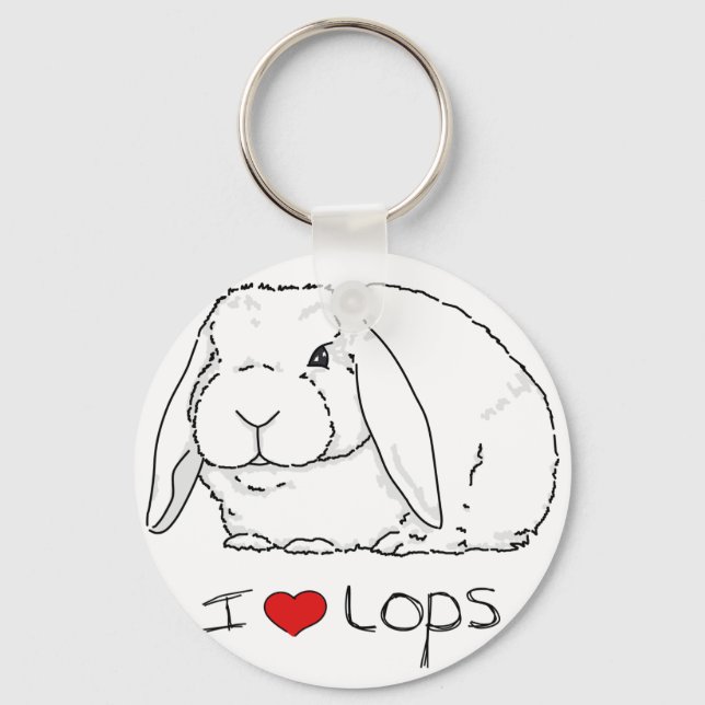 Lop Rabbit Keychain (Front)