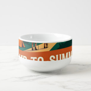 Lopez Family Camp-To-Summit Crew Vintage Hiking Ca Soup Mug