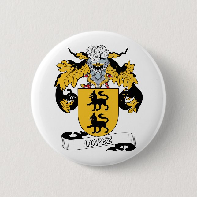 Lopez Family Crest Button (Front)