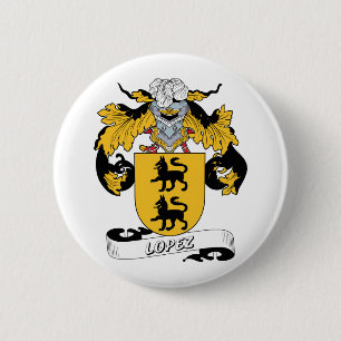 Lopez Family Crest Button