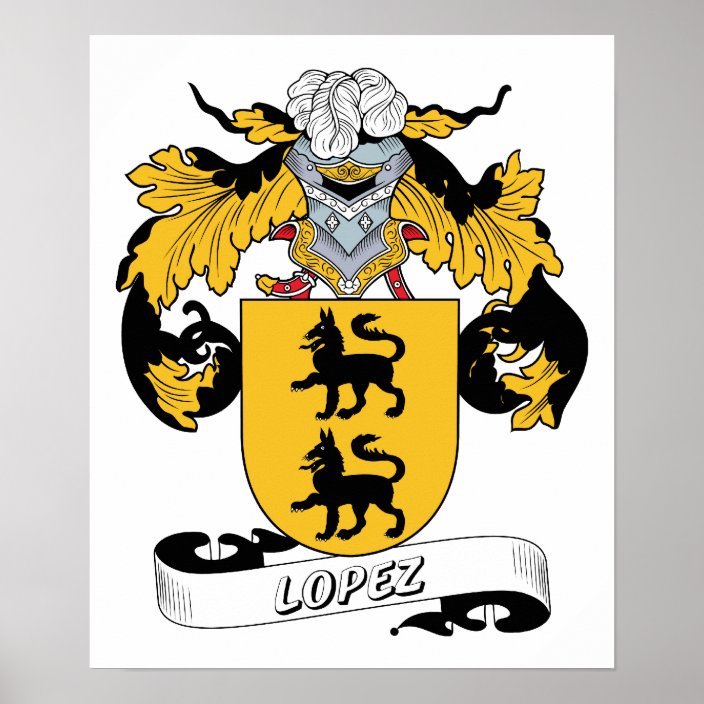 lopez-family-crest-poster-zazzle