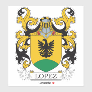 Lopez Family Crest Sticker