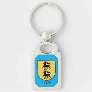 Lopez Historical Shield Keychain
