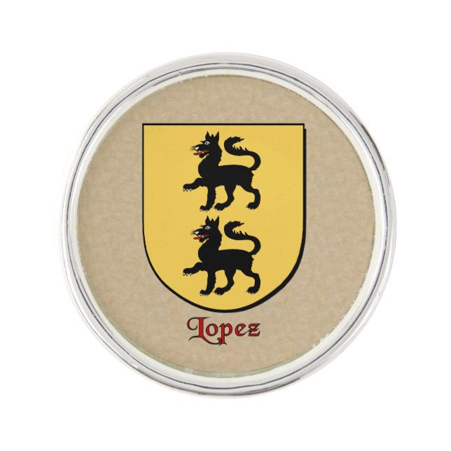 Lopez Historical Shield Pin (Front)
