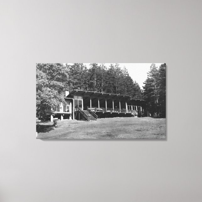 Lopez Island, WA - Lodge Hendersan Camps Canvas Print (Front)