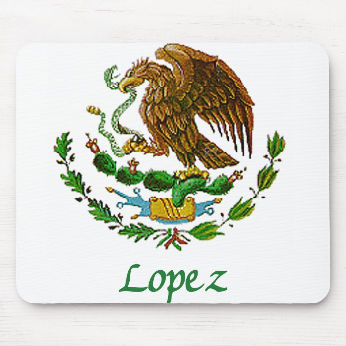 Lopez Mexican National Seal Mouse Pad