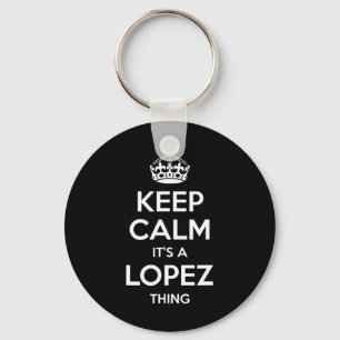 Lopez Surname Funny Family Tree Birthday Reunion G Keychain