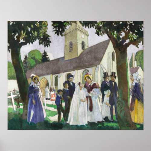 Lopoldine Fourqueuxs First Communion Maurice Denis Poster