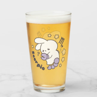 Loppitokki Bunny Embracing Scorpio Zodiac Magic I Glass