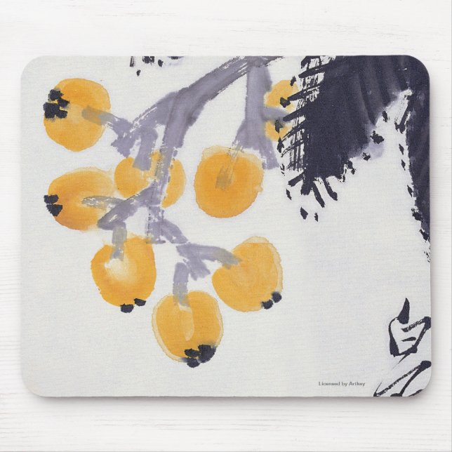 Loquats and a Grasshopper Mouse Pad (Front)