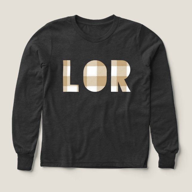 Lor Hmong Last Name Plaid Family Matching Shirt (Design Front)