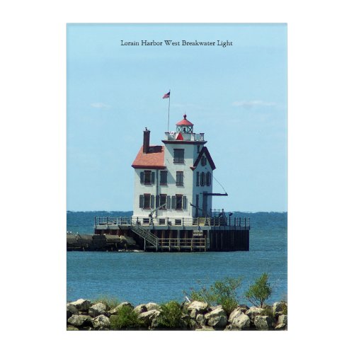 Lorain Harbor West Breakwater Light acrylic print