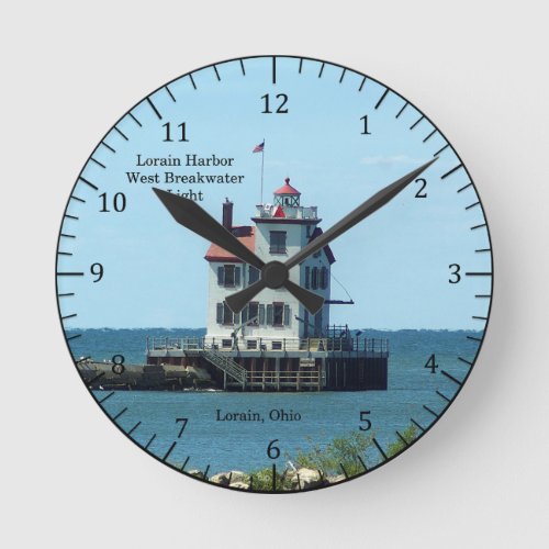 Lorain Harbor West Breakwater Light clock