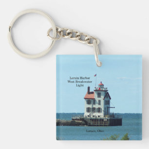 Lorain Harbor West Breakwater Light key chain