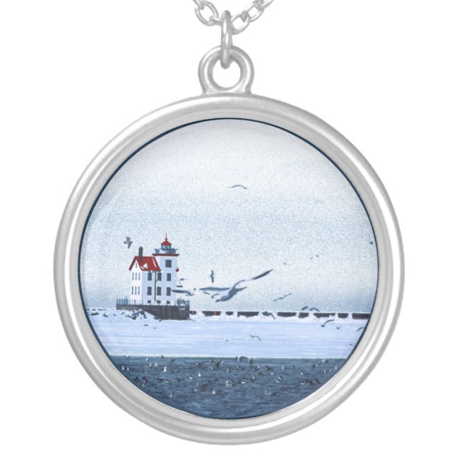 Lorain Light Silver Plated Necklace (Front)