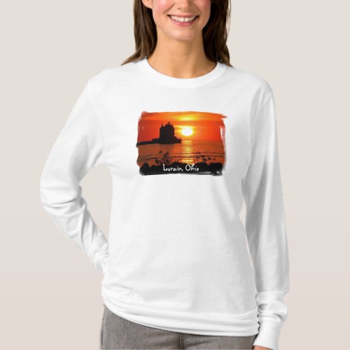 Lorain lighthouse womens hoody