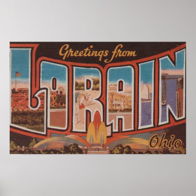 Lorain, OhioLarge Letter ScenesLorain, OH Poster (Front)