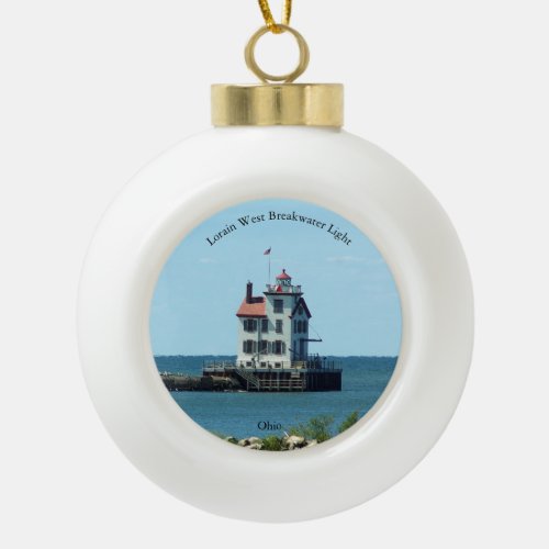 Lorain West Breakwater Light ornament