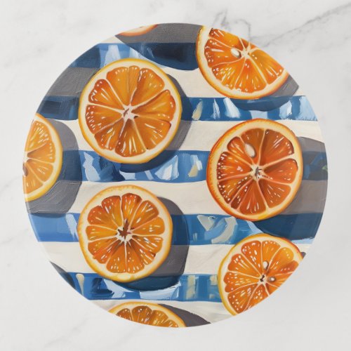 LOrangerie French Inspired Oranges Trinket Tray