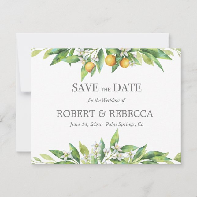 L'orangerie Save the Date Card (Front)