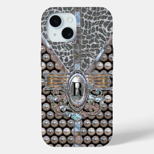 Loranne Dazzle Monogram Case-Mate iPhone Case (Back)