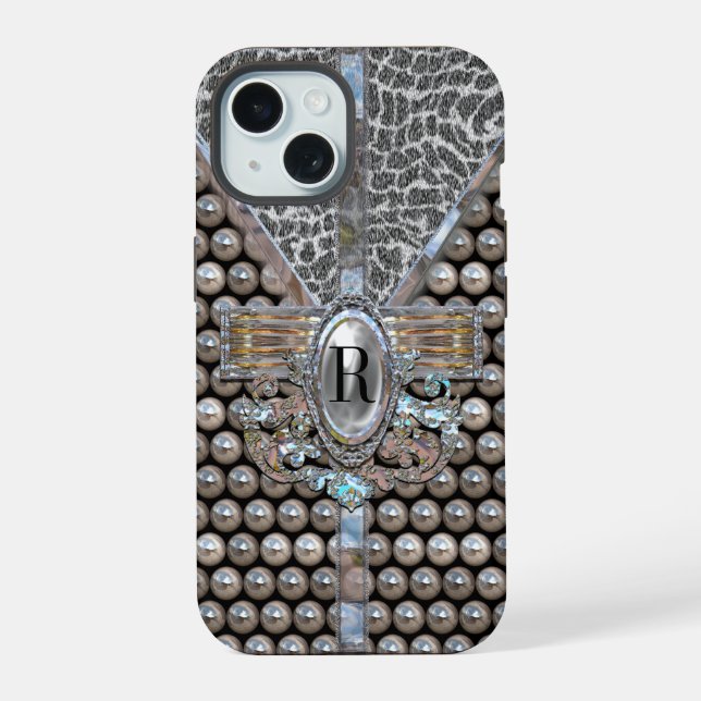Loranne Dazzle Monogram Iphone Case (Back)
