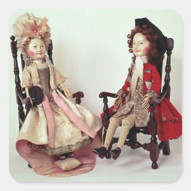 Lord and Lady Clapham Square Sticker (Front)