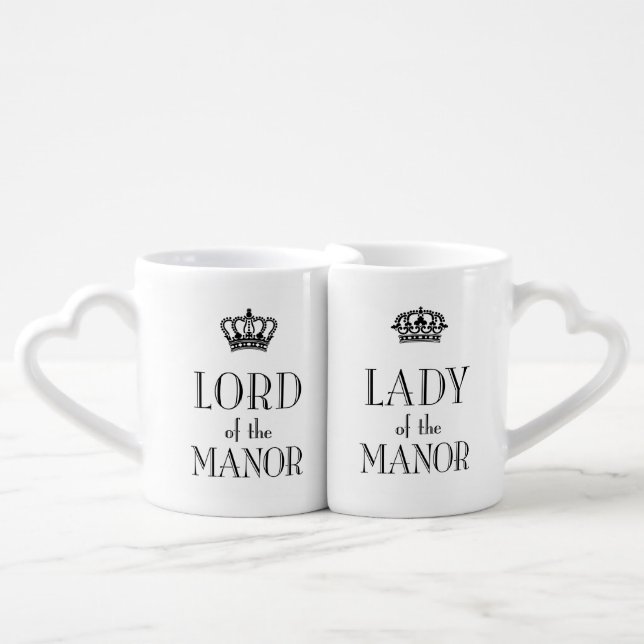 Lord and Lady of the Manor mug set (Front Nesting)
