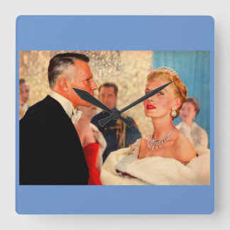 Lord and Lady Speedsticke Square Wall Clock