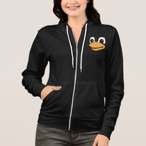 Lord and Savior Tux Penguin Linux Mascot Face Hoodie
