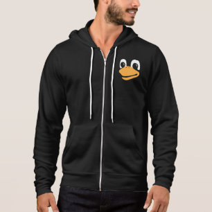 Lord and Saviour Tux Penguin Linux Mascot Face Hoodie