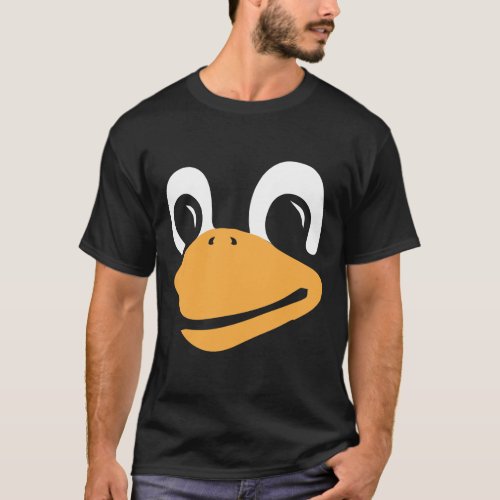 Lord and Saviour Tux Penguin Linux Mascot Face T_Shirt