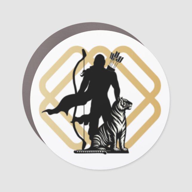  Lord Ayyappan Car Magnet (Front)